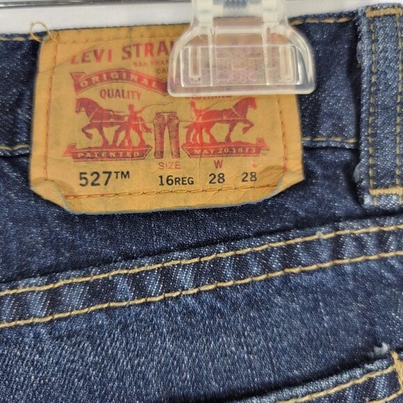 Levi's 527 Jeans Women's Boot Cut Blue Size‎ 16R 28x28 EUC - Picture 8 of 12